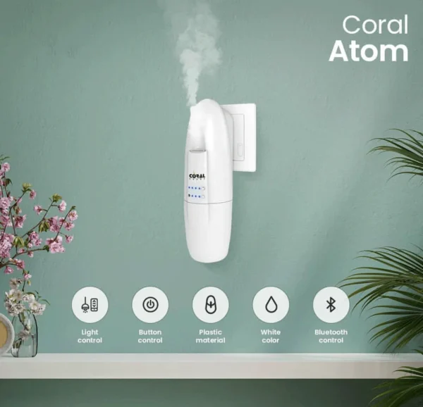 coral atom wall plugin diffuser features