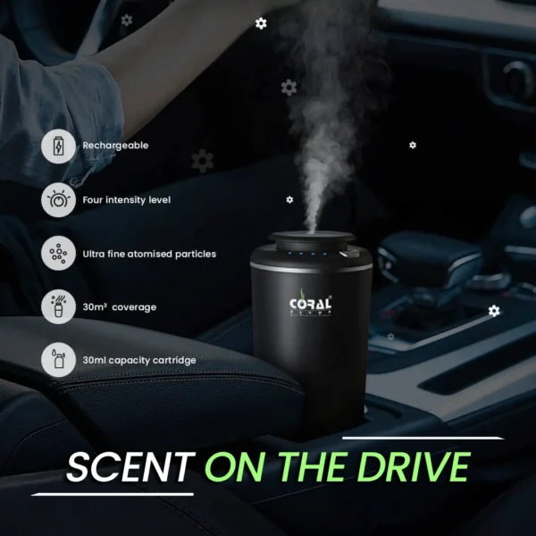 portable car diffuser features