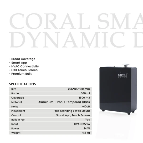 Specifications of Smart Dynamic Diffuser Machine