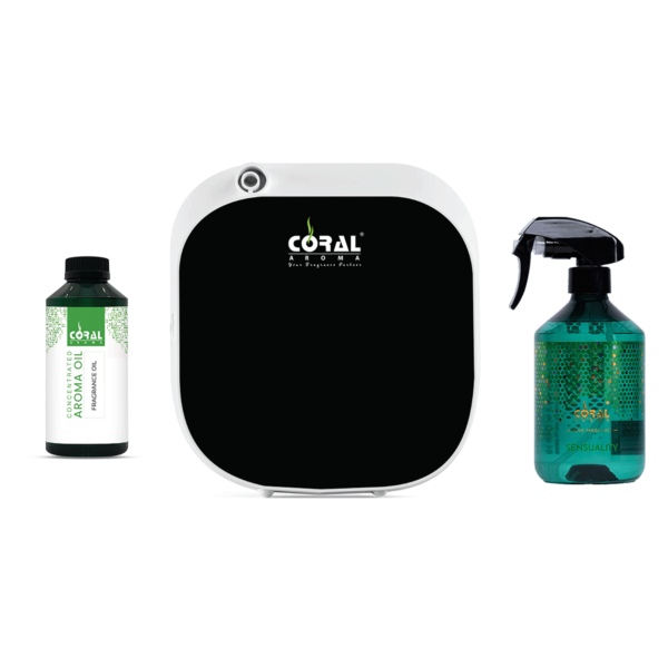 Aeromax diffuser combo with 500 ml home fragrance and 300ml aroma oil